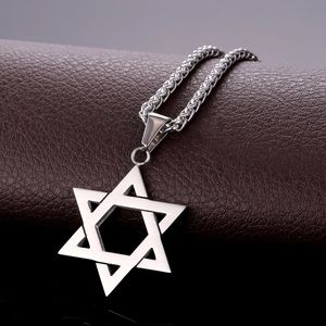 New Unisex Stainless Steel Magen Star Necklace